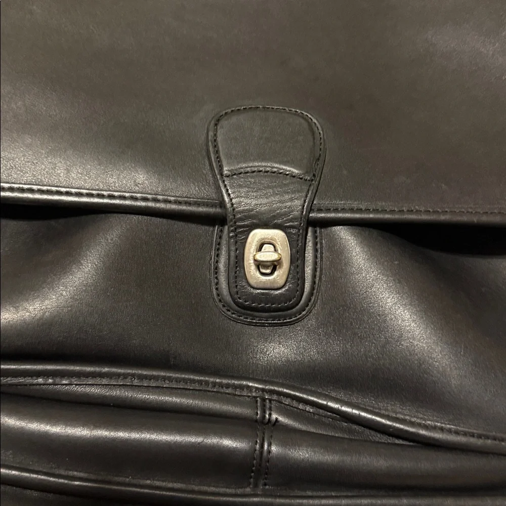 Coach Vintage Classic Legacy Metropolitan Briefcase -Black and Silver #5180